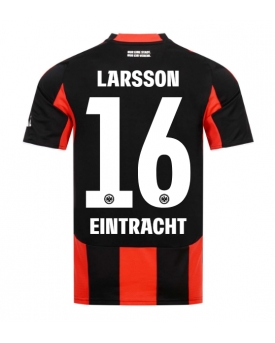 Eintracht Frankfurt Hugo Larsson #16 Maglia Gara Casa Repliche 2025-26 Maniche Corte